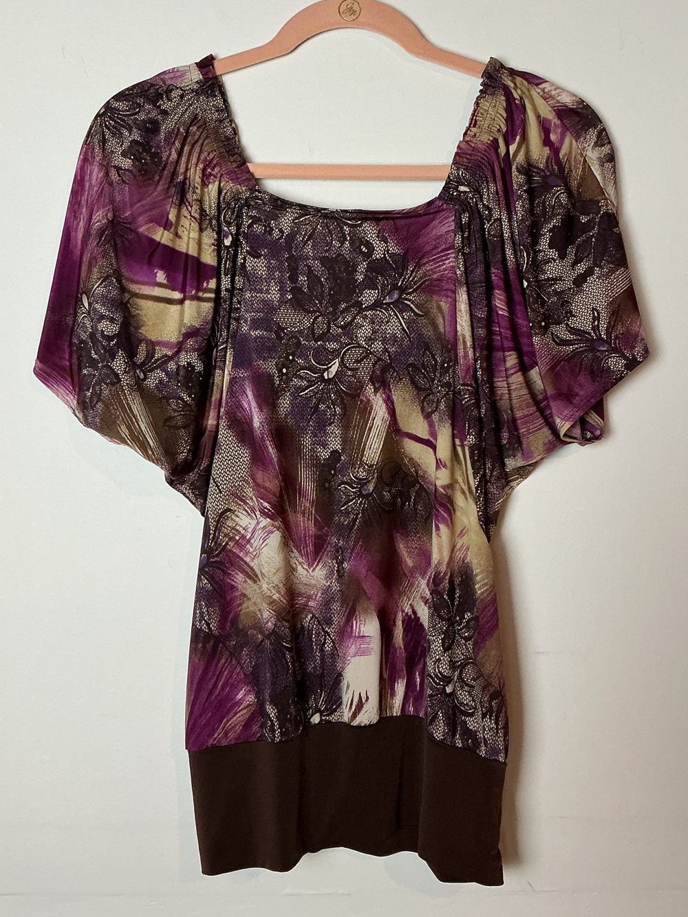 Y2K Charlotte Russe Whimsigoth Dolman Sleeve Blouse Size S